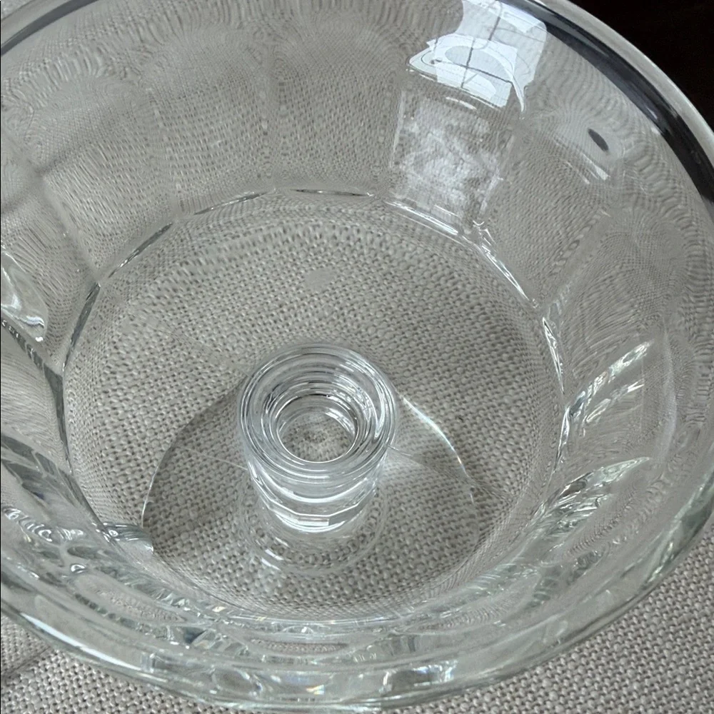 Set of 2 Clear Glass Dessert Coupes
